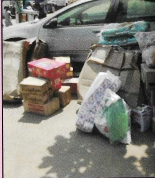 The KUTH team with donated food items and household goods