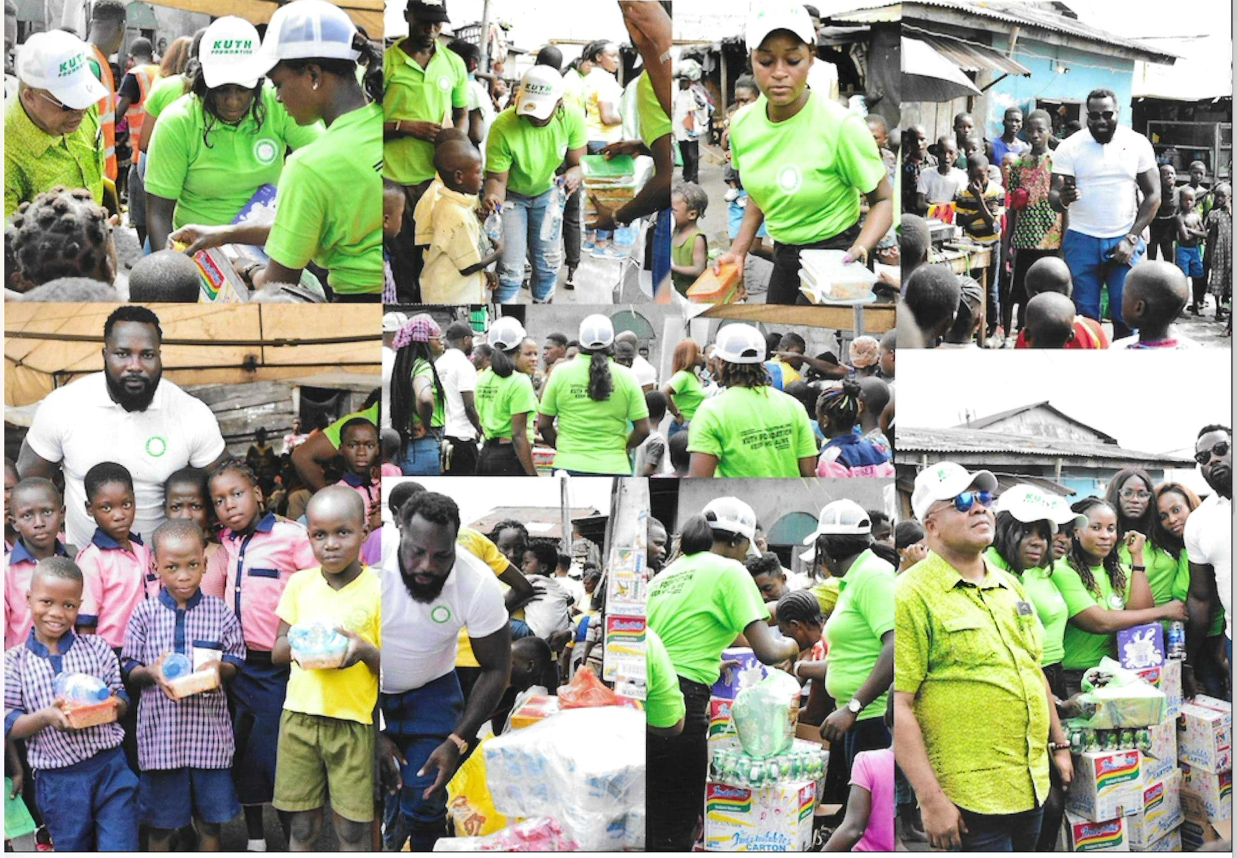 Collage of Makoko outreach moments