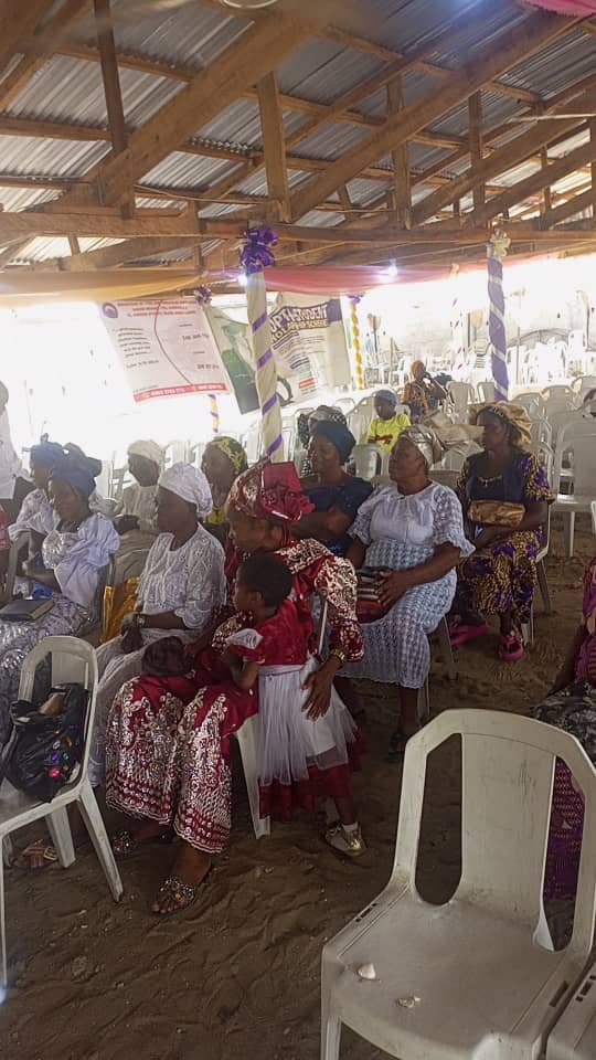 Widows seated during the gathering