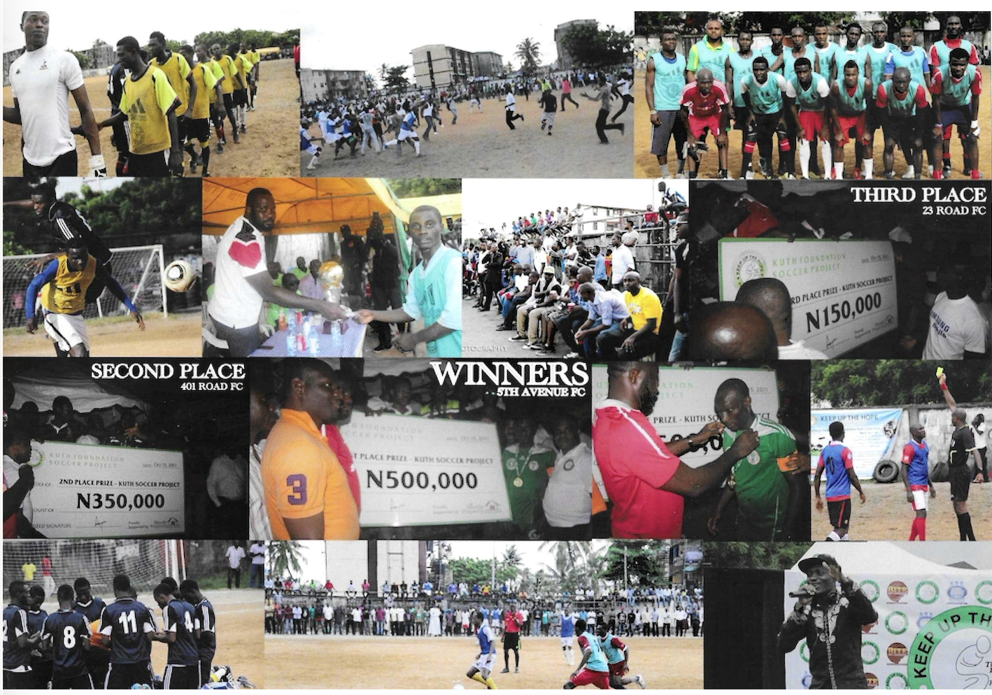 Tournament highlights: Winners 5th Avenue FC (N500K), 401 Road FC (N350K), 23 Road FC (N150K)