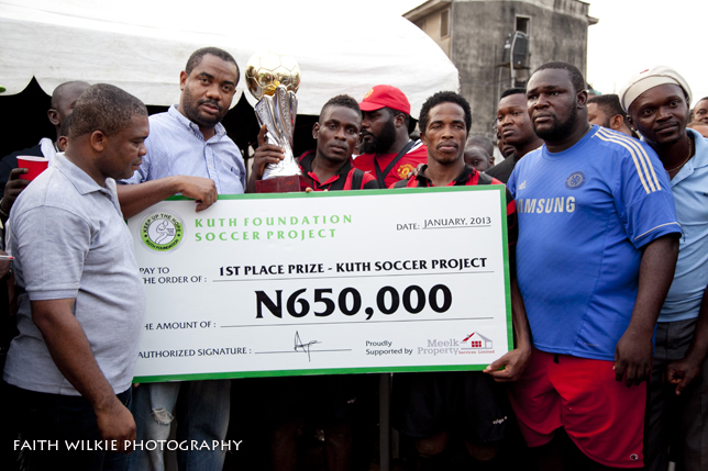 1st Place — ₦650,000 dummy cheque. FESTICO FC.