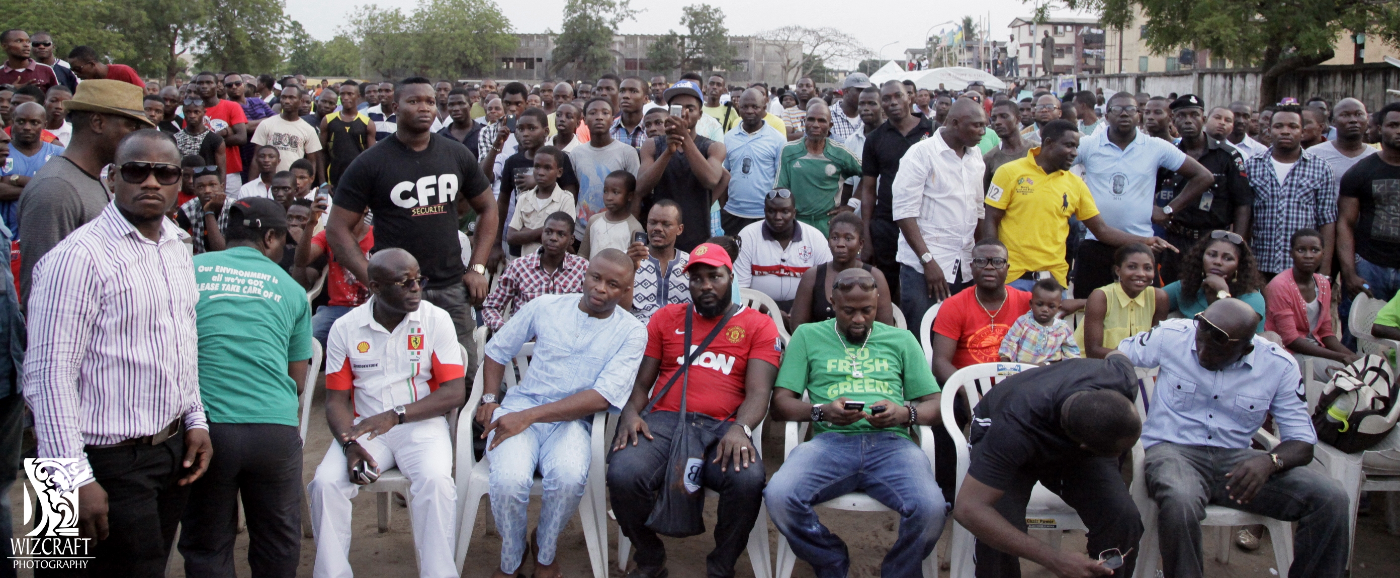 Massive crowd turnout at the venue
