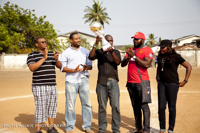 Trophy presentation ceremony